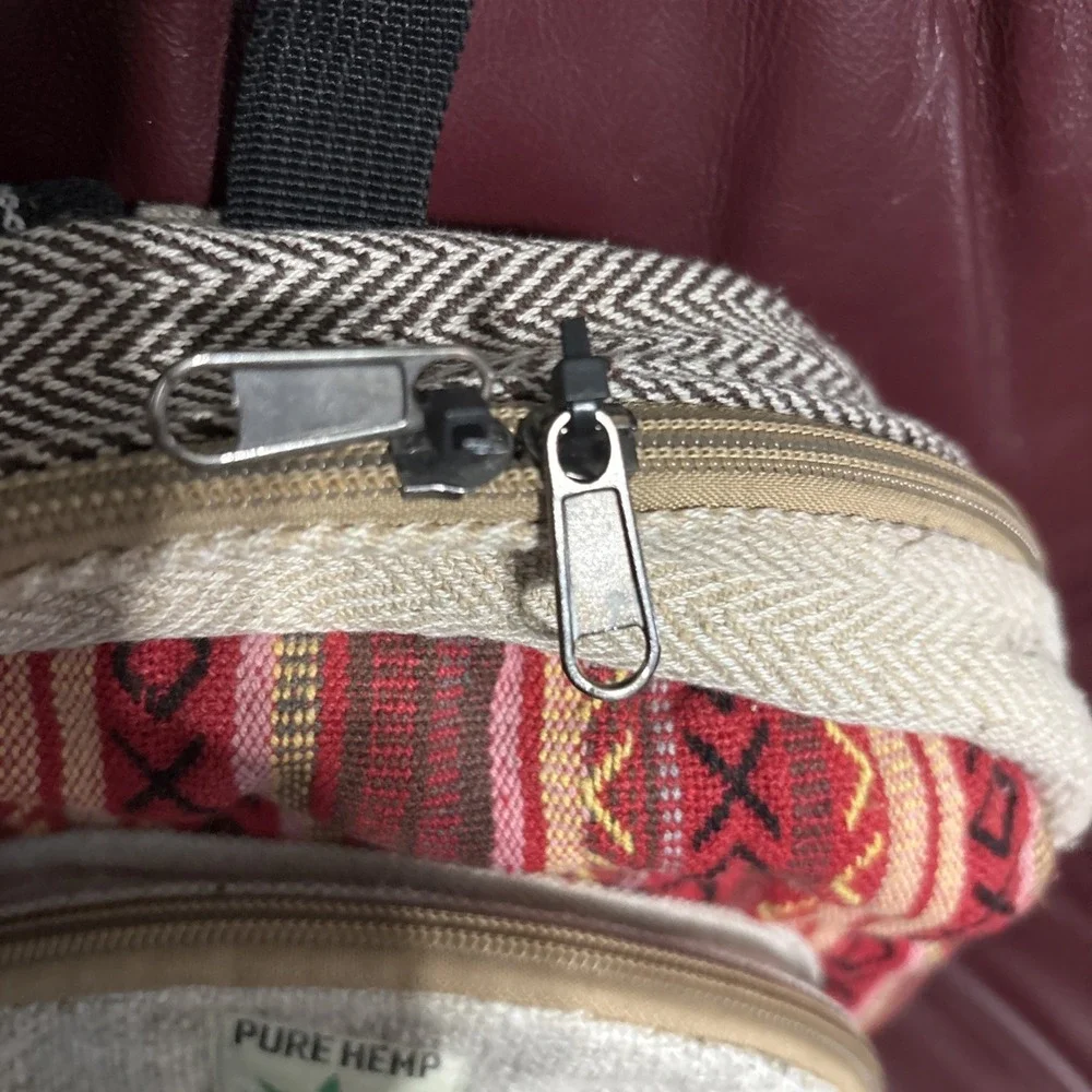Mini Hemp Backpack Eco Friendly Boho Hippie Thc Free Made In Nepal Read